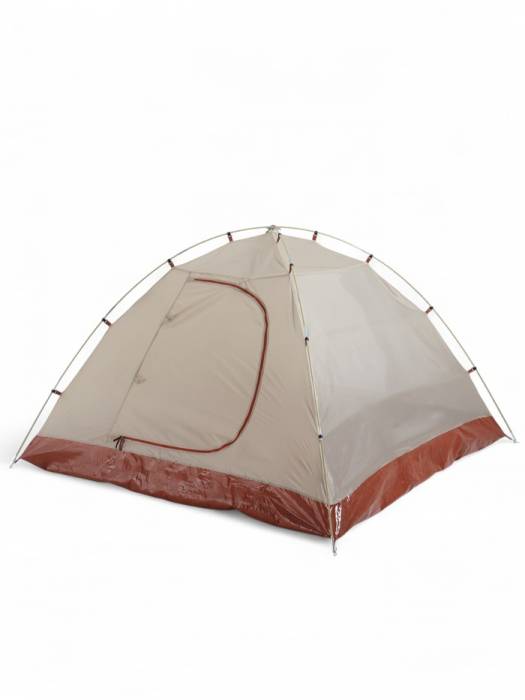 Палатка туристическая 3-местная maclay katun ume cool 3,   345×210×130 см, трекинговая, двухслойная, с тамбуром, бежевая